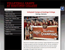 Tablet Screenshot of hastingsvolleyball.com